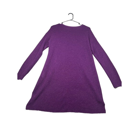 Eileen Fisher XS Purple Tencel Wool Alpaca Knit Top Sweater - Picture 2 of 7